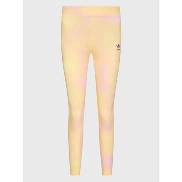 Adidas Original Women's 7/8 Legging In Bliss Lilac Almost Yellow Size Small - Picture 2 of 9